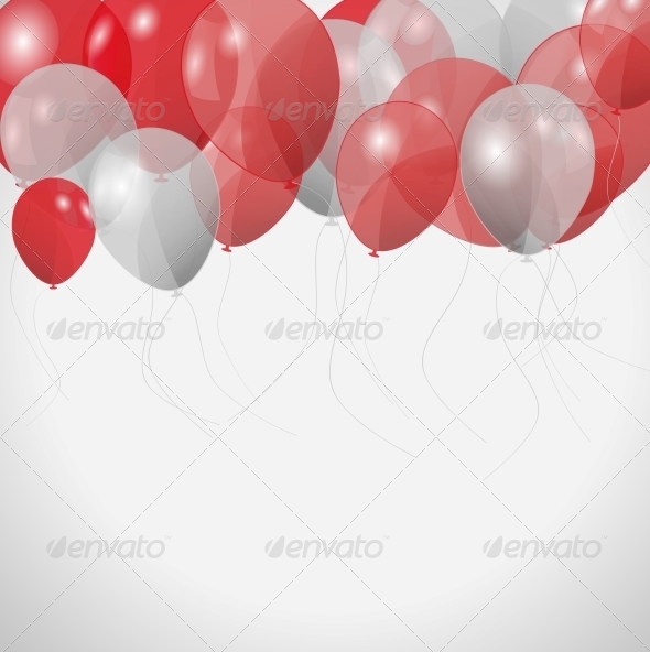 Colored Balloons, Vector Illustration - Miscellaneous Vectors