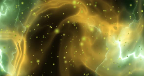Abstract yellow background animation. Liquid background. Beautiful digital painting movie,