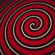 Vintage, hypnotic circus style spiral motion background animation