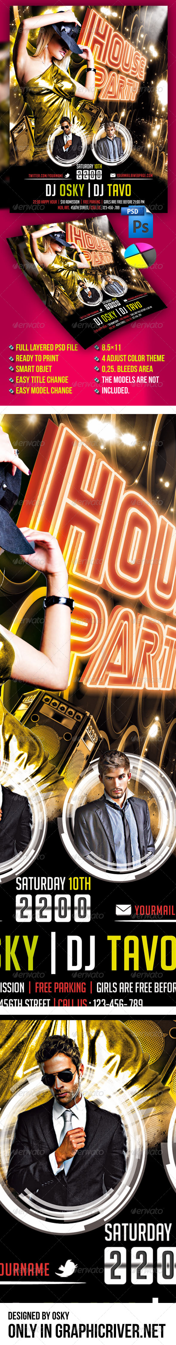 House Party Flyer - Clubs & Parties Events