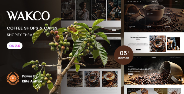 Wakco - Coffee Shops & Cafes Shopify 2.0 Theme