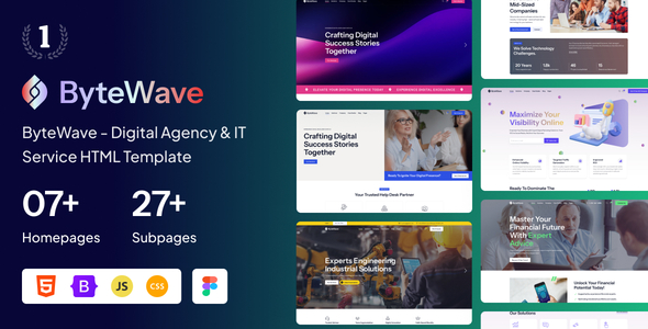 ByteWave - Digital Agency & IT Service HTML Template