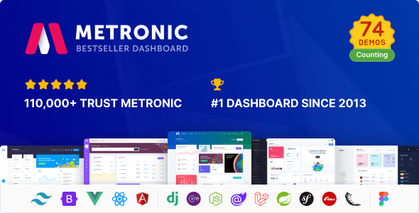 Metronic | Tailwind, Bootstrap, React, Vue, Angular, Asp.Net & Laravel Admin Dashboard HTML Template