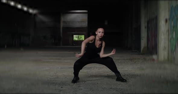 Brutal Girl Dances Freestyle in an Abandoned Building alt