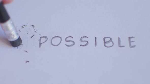Changing the Word "Impossible" to "Possible".