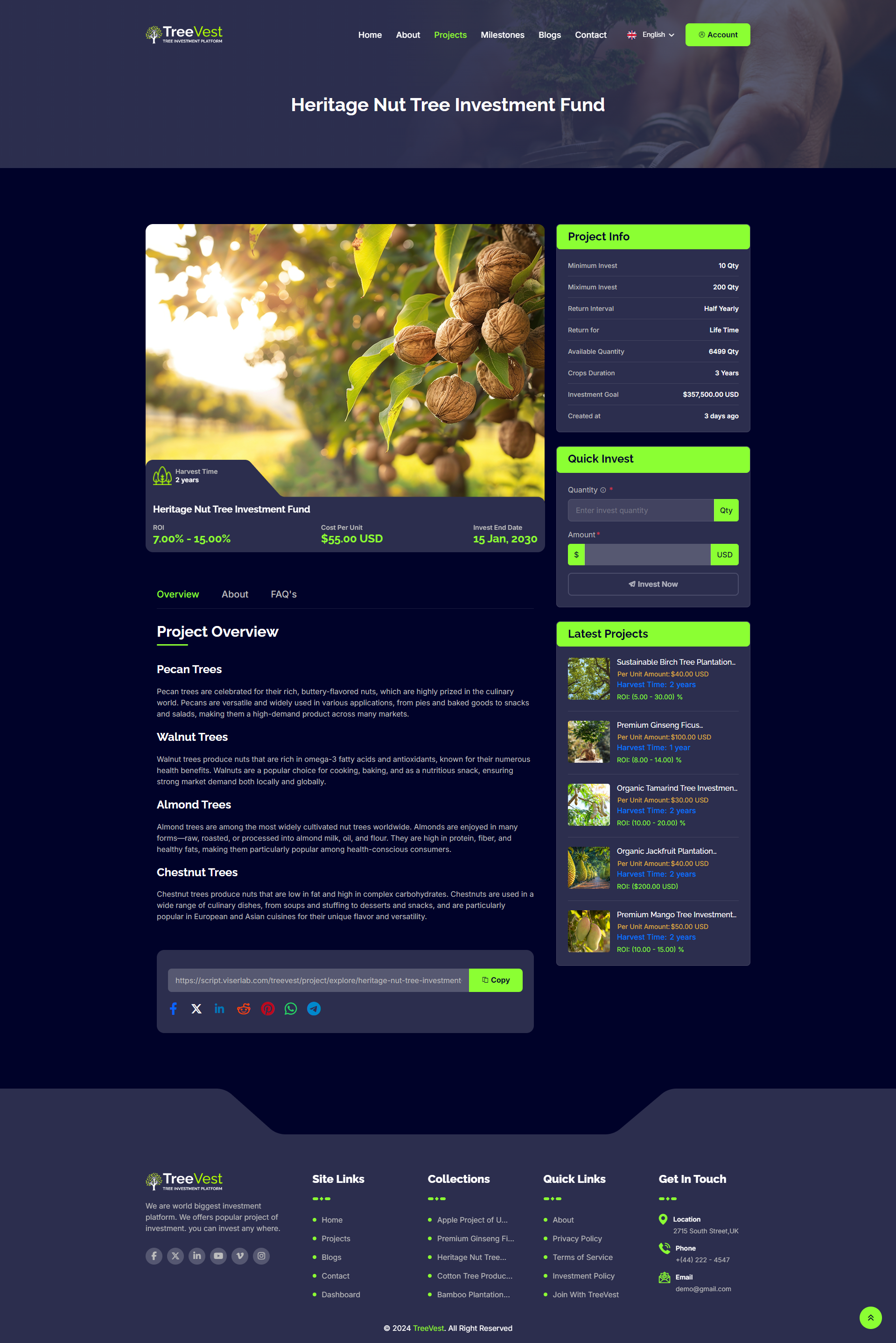 Treeforg Platform Invetech TreeVest - Tree Plantation Based Investment Platform by ViserLab ...