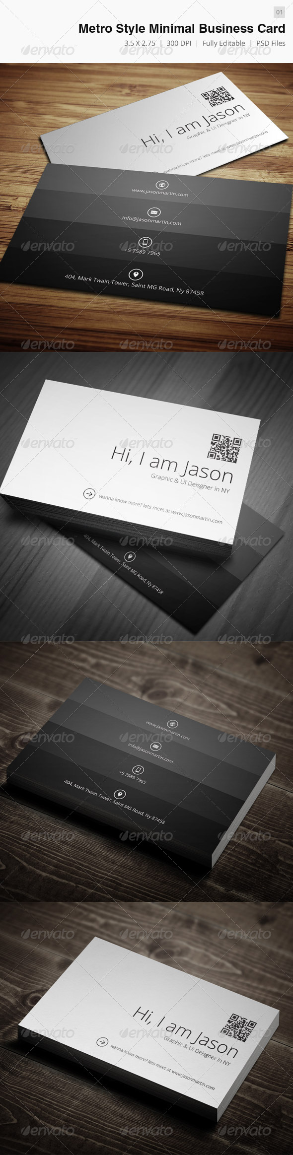 Metro Business Card - 01 - Creative Business Cards