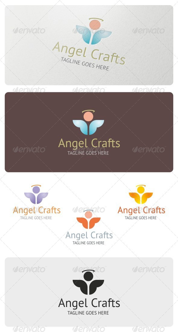 Angel Crafts Logo Template - Symbols Logo Templates
