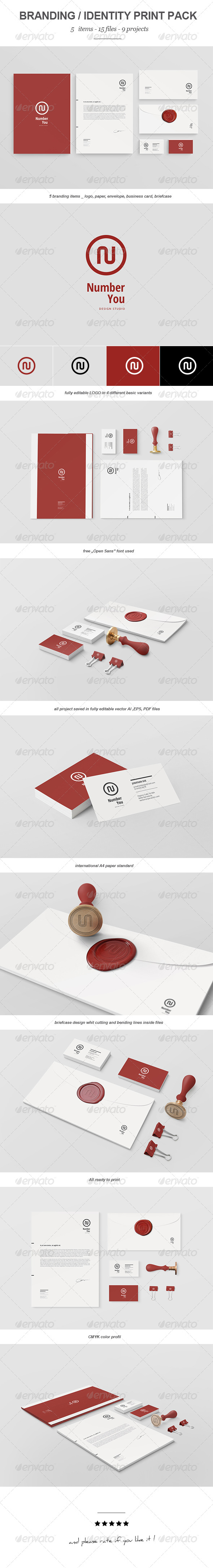 Number You Branding Print Pack - Stationery Print Templates