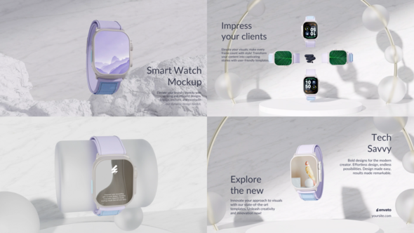 Smart Watch Mock Up for Premiere Pro Premiere Pro template preview