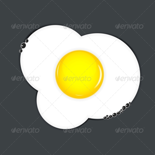 Fried Eggs Vector Illustration - Miscellaneous Vectors