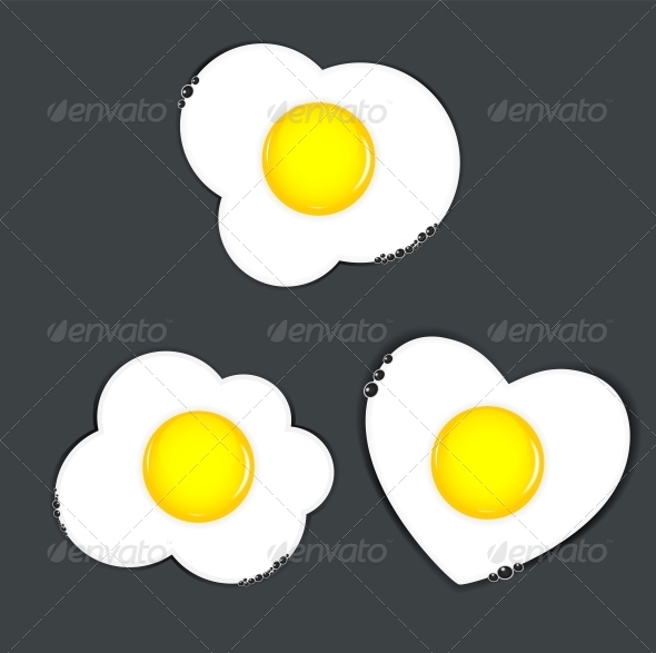 Fried Eggs Vector Illustration - Miscellaneous Vectors