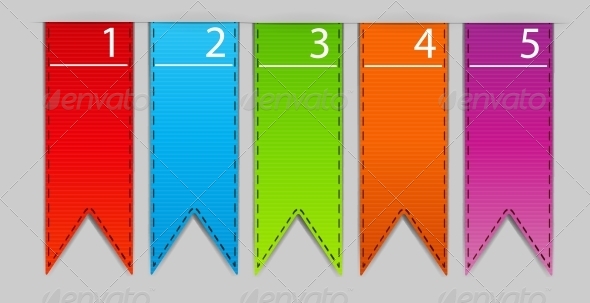 Stylish Bookmarks. Vector - Miscellaneous Vectors