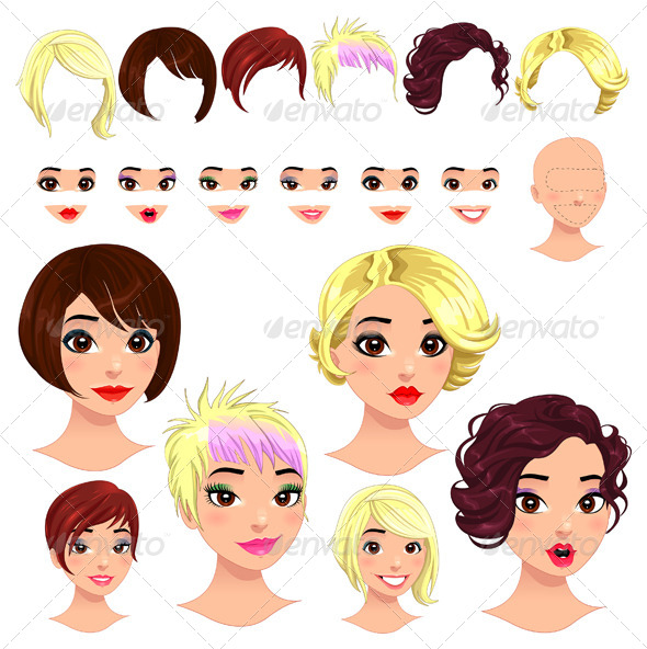 Fashion Female Avatars - People Characters