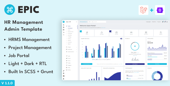 Epic Laravel - HR Management Admin Template