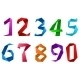 Numbers in Origami Style Vectors GraphicRiver