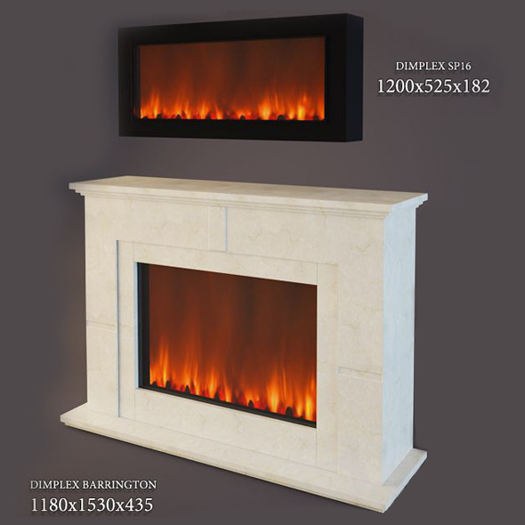 Electric Fireplace Dimplex - 3Docean 4318201