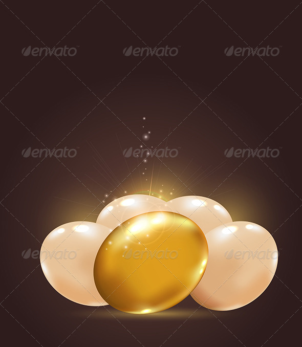 Golden Easter Eggs - Miscellaneous Seasons/Holidays
