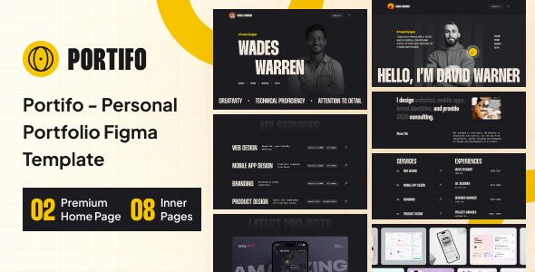 Portifo - Personal Portfolio Figma Template