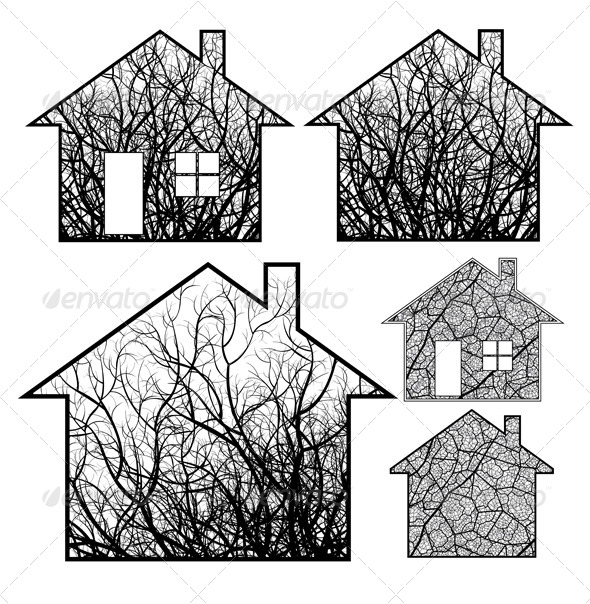 Ecological Houses - Conceptual Vectors