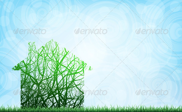 Ecological House - Conceptual Vectors