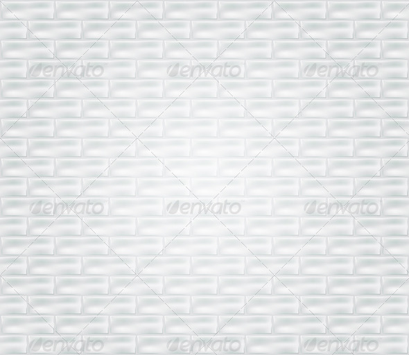 White Brick Wall - Man-made Objects Objects