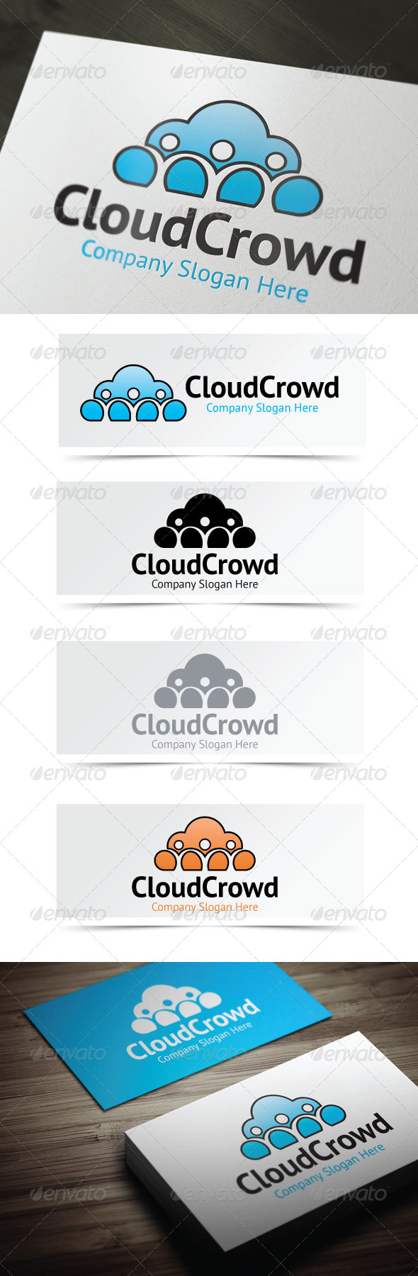 Cloud Crowd - Objects Logo Templates