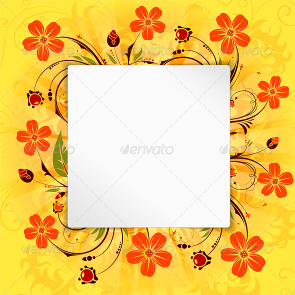 Flower Frame - Miscellaneous Seasons/Holidays