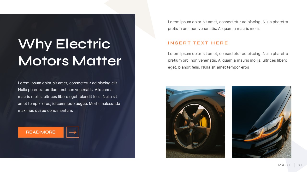 Monthor - Electric Motor Professional Presentation Template ...