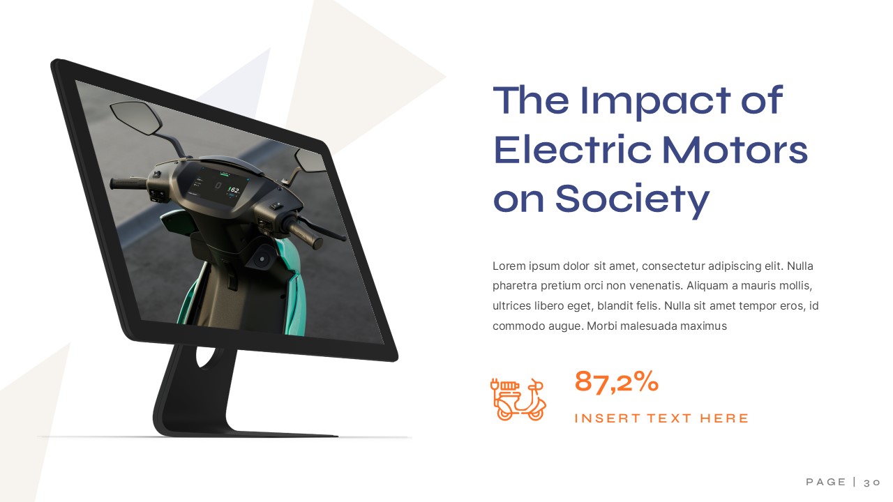 Monthor - Electric Motor Professional Presentation Template ...