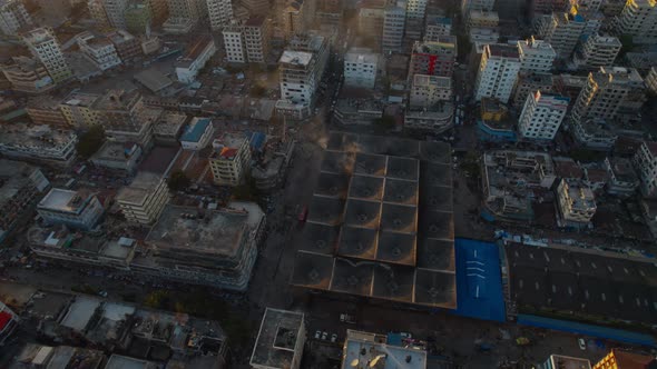 aerial view of the haven of peace, city of Dar es Salaam