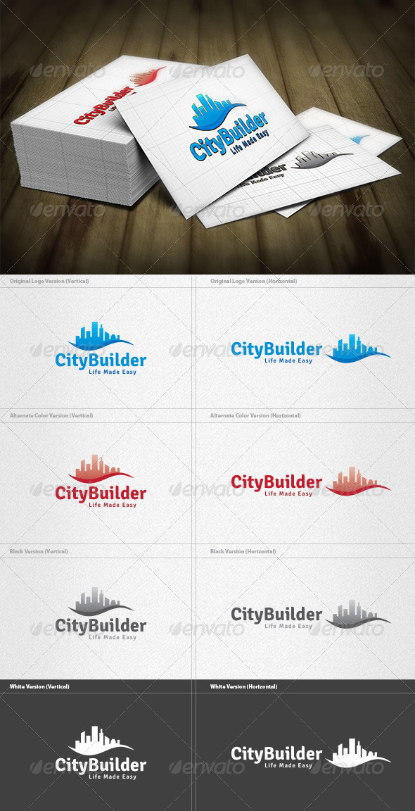 City Builder Logo - Buildings Logo Templates