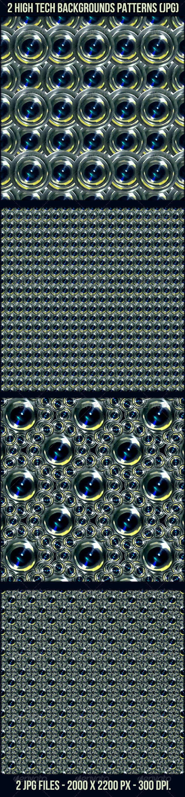 2 High Tech Background Patterns - Patterns Backgrounds