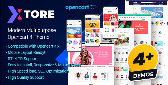 Xtore | Modern Multipurpose Opencart 4 Theme