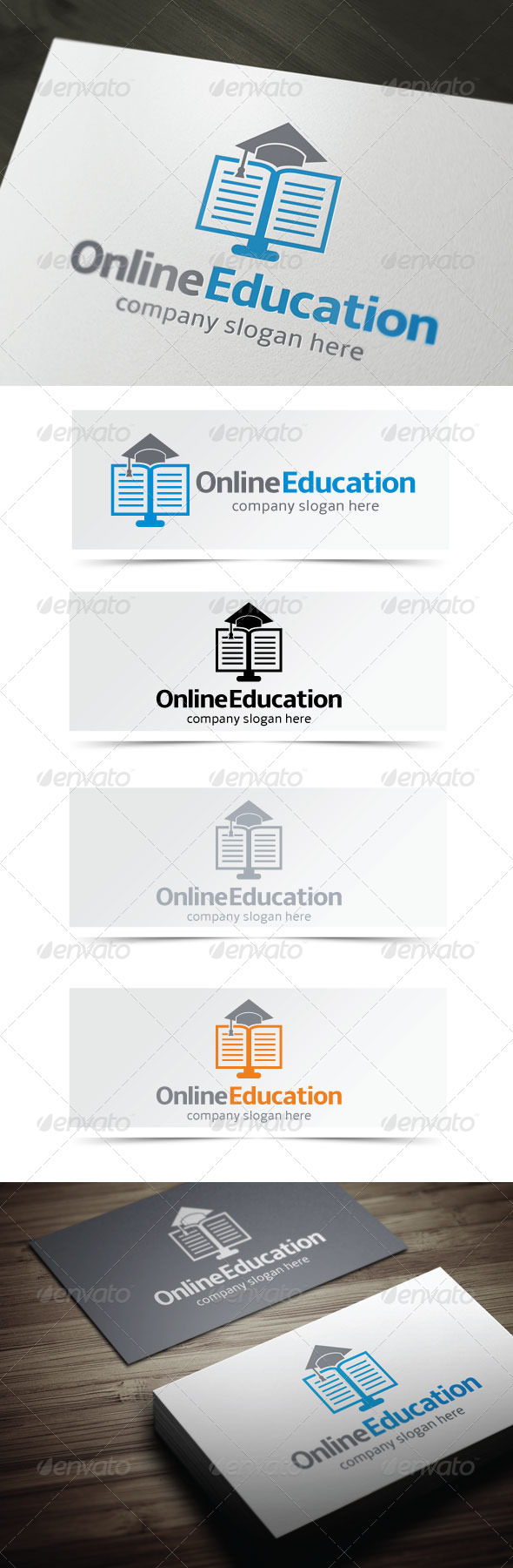 Online Education - Objects Logo Templates