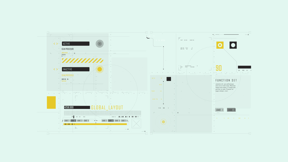 HUD Typography Medical Info Infographics template preview