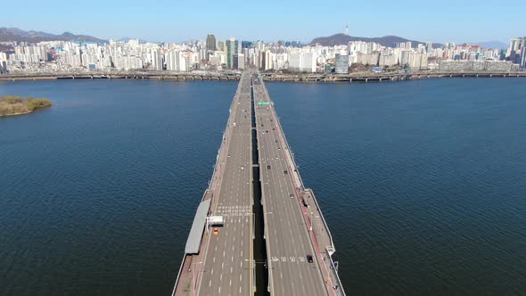 Seoul Mapo Bridge Traffic