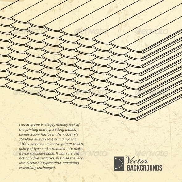 Pile of Roofing Tiles Packaged. - Abstract Conceptual