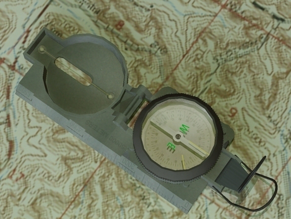 Lensatic Compass - 3Docean 4313009