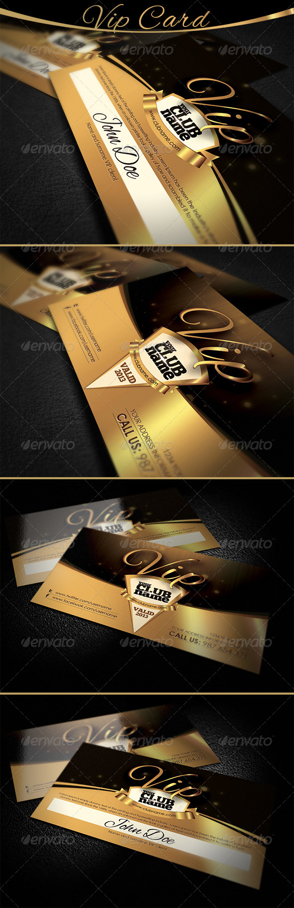 Vip Card - Loyalty Cards Cards & Invites