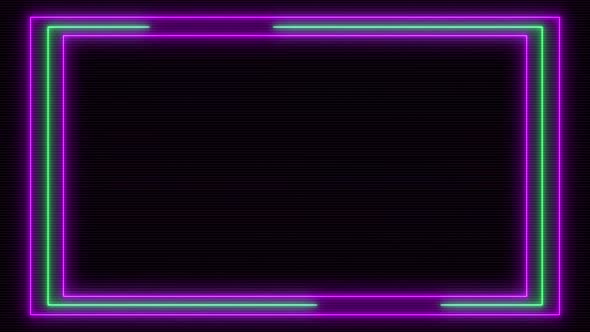 Abstract Frame Neon