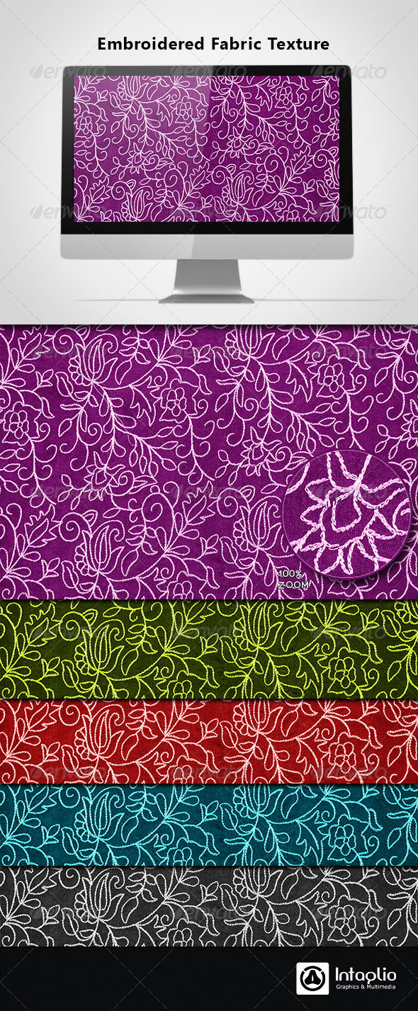 Embroidered Fabric Texture by mudi GraphicRiver