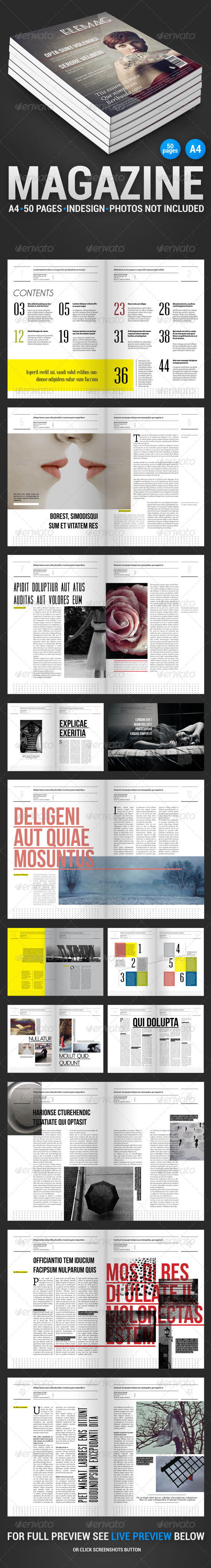 EleMag 50 Pages Magazine - Magazines Print Templates