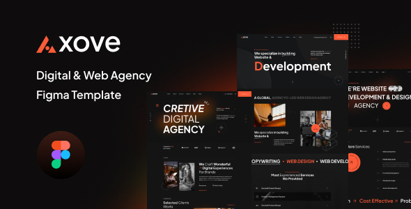 Axove - Digital agency Figma template