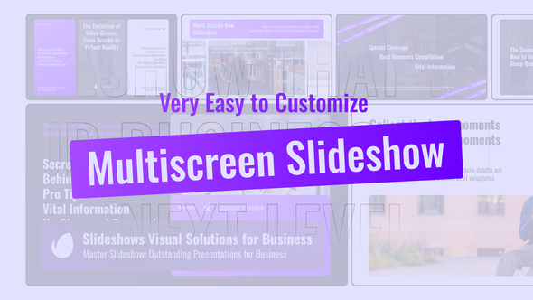 Multi Screen Slideshow Openers template preview