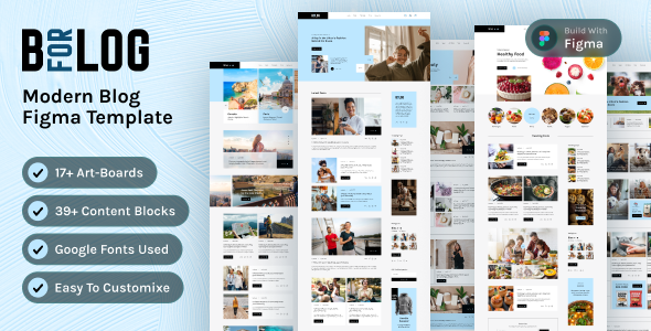 BforBlog - Lifestyle Personal Blog Figma Template