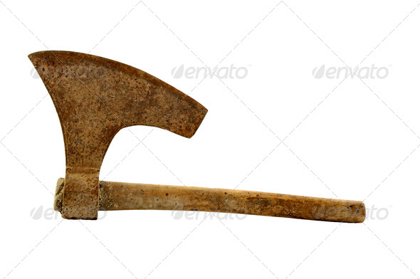 old rusty axe - Stock Photo - Images