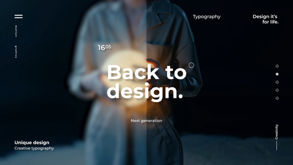 Clean Typography Titles template preview