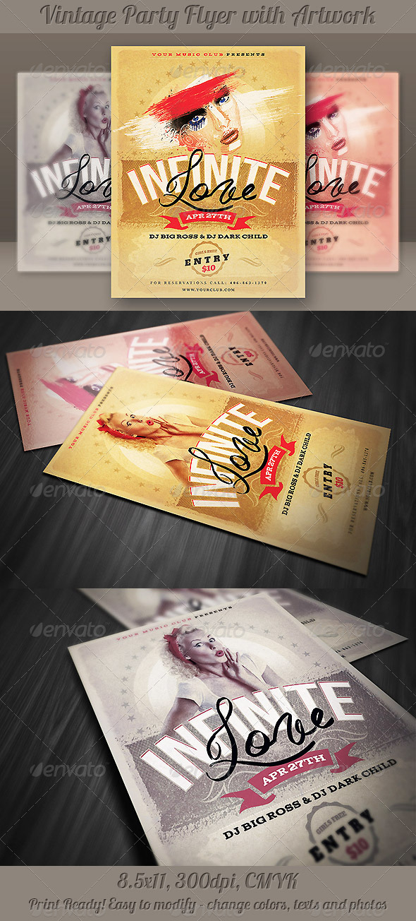 Unique Vintage Flyer - Events Flyers