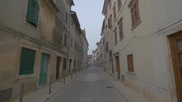 Street with buildings alt
